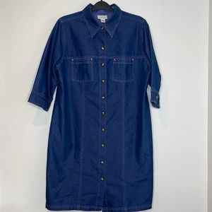 Avenue Blue Denim Maxi Dress